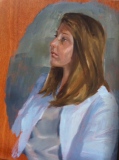 Jeune fille en blanc - Portraits