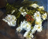 Les fleurs blanches - Natures mortes